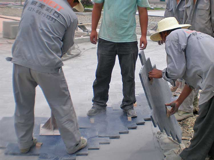 印花地坪模具图片和价格